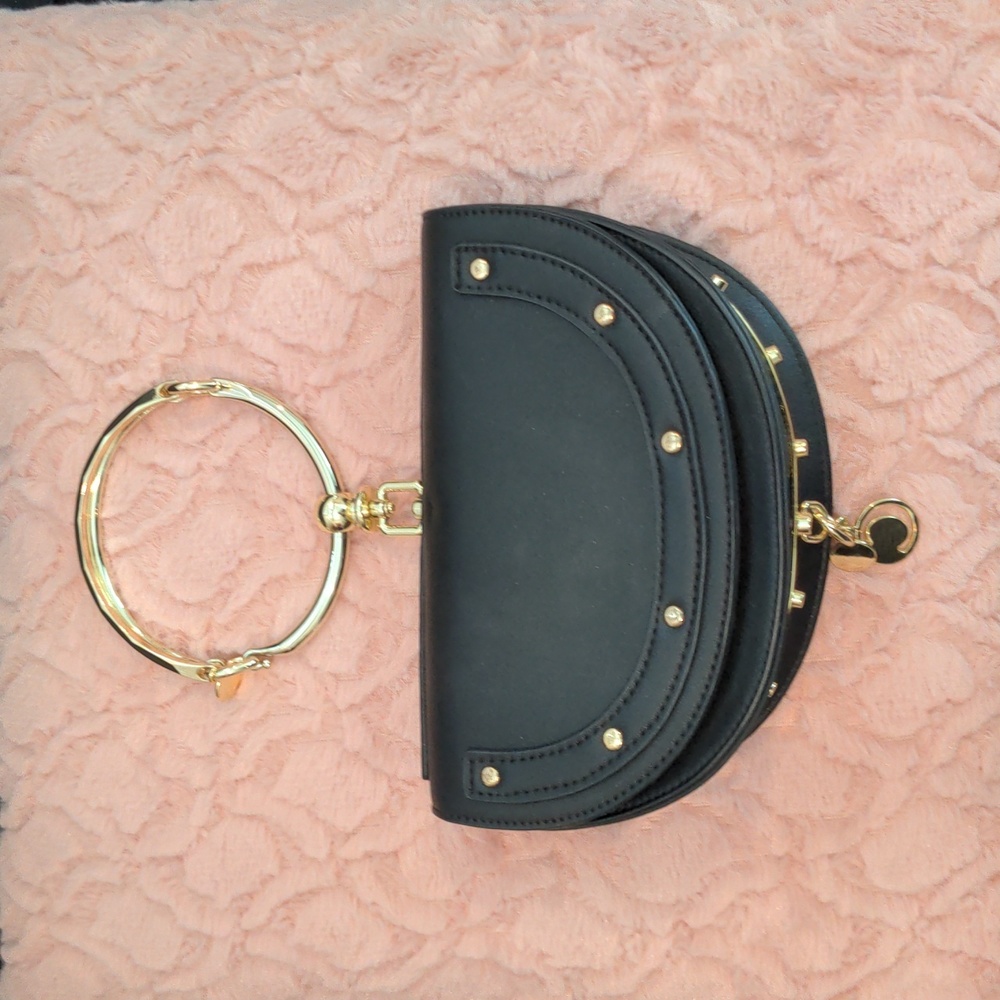 Black and Gold Bracelet Bag